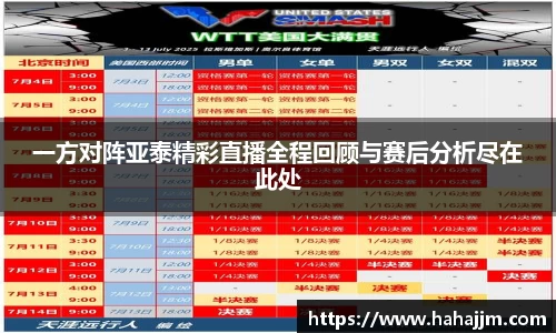 一方对阵亚泰精彩直播全程回顾与赛后分析尽在此处